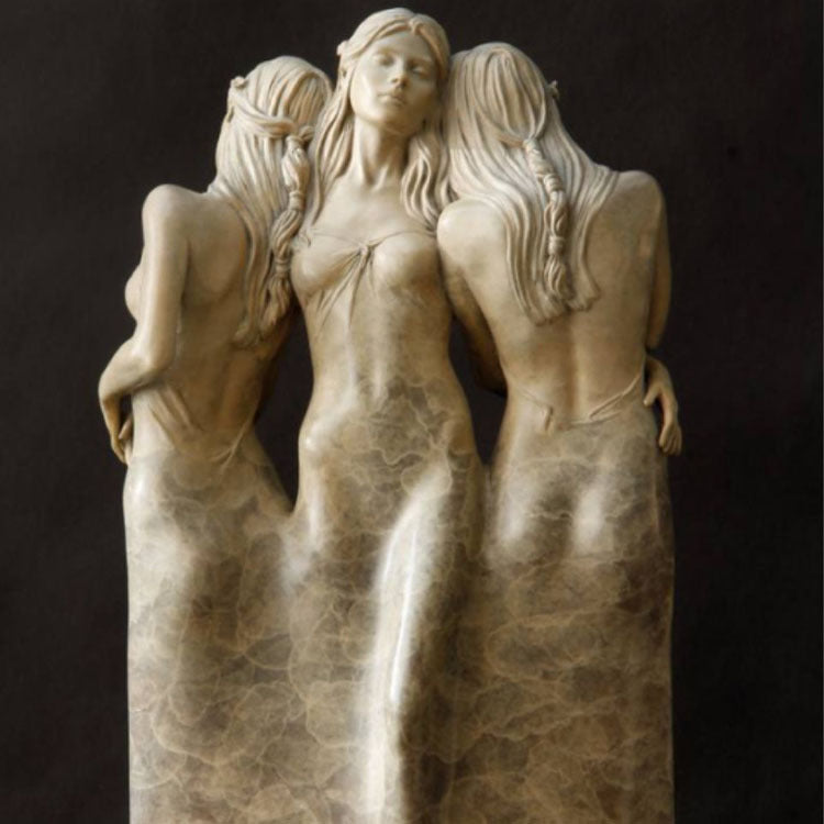 New Three Goddess Sculpture Statue Resin Crafts Decoration Home Garden Garden Study Decoration