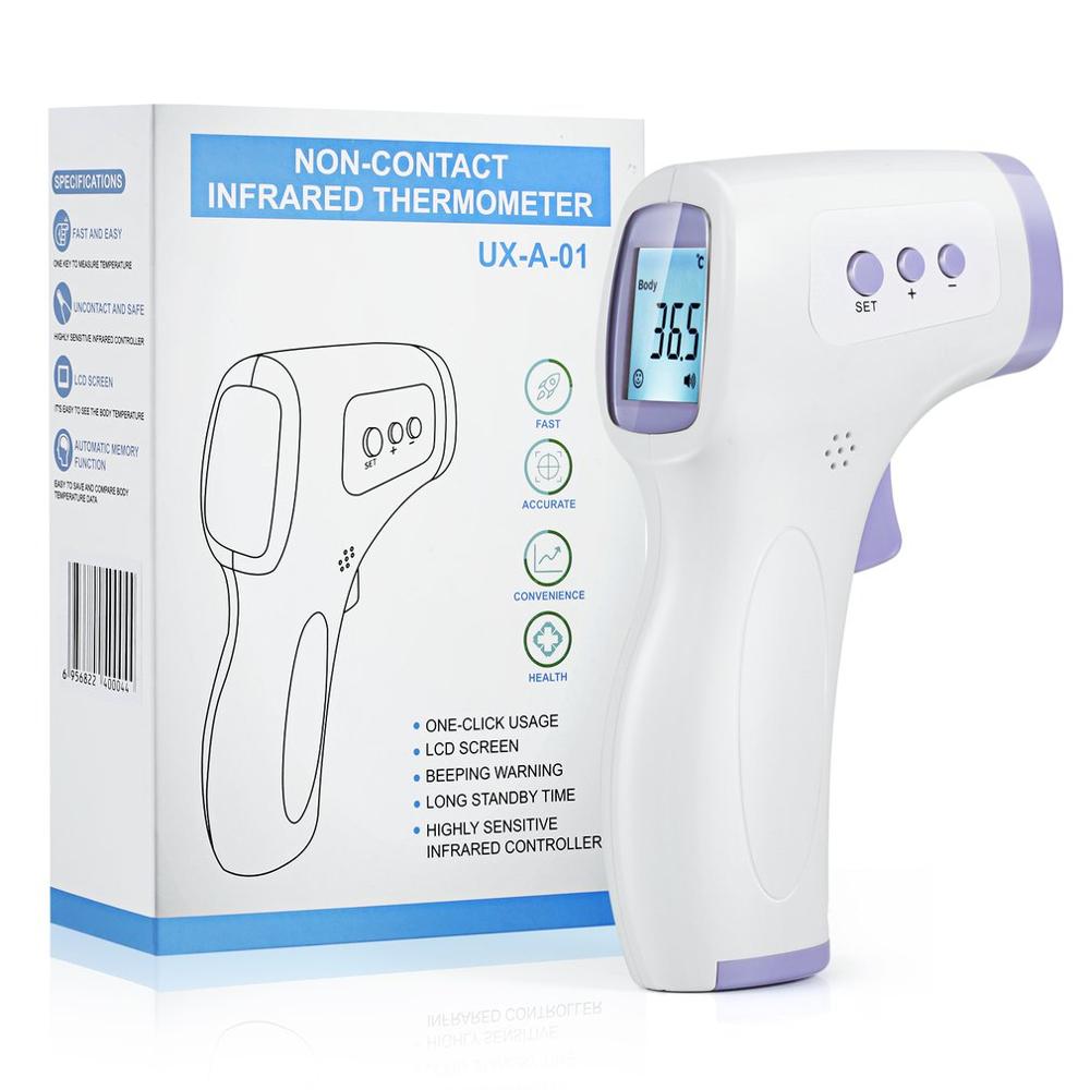 Non-Contact Adult Kids Body Forehead Infrared Thermometer Gun Medical Digital Thermometer Laser Temperature Measurement Tool - B&H