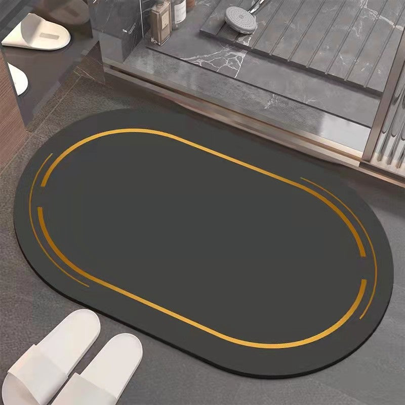 Technology Velvet Soft Pad Absorbent Mat Bathroom Simple Floor Mat Absorbent Quick Dry Bathroom Foot Mat Kitchen Toilet Carpet