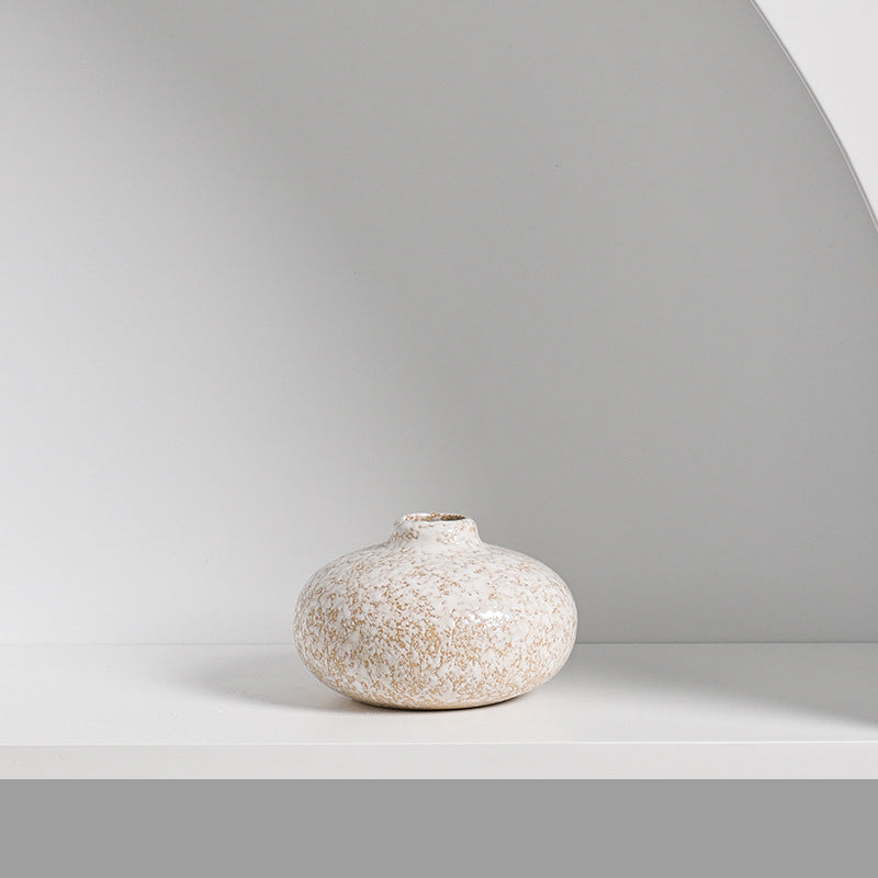 HomDe Ceramic Vase Ins Creative Ornaments Desk Home Living Room Decoration Flower Arrangement Dried Flower Device