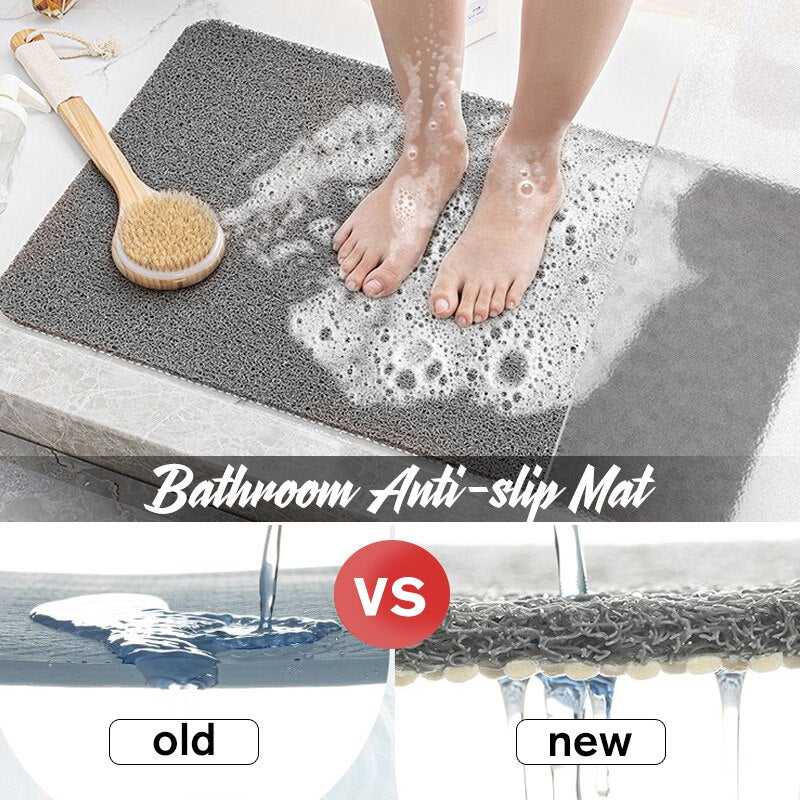 Mircrofiber Non-slip Bath Mats With Anti Moldy Sucker Bathroom Carpets Rugs Soft Toilet Floor Rugs Waterproof Shower Bath Mat - storage