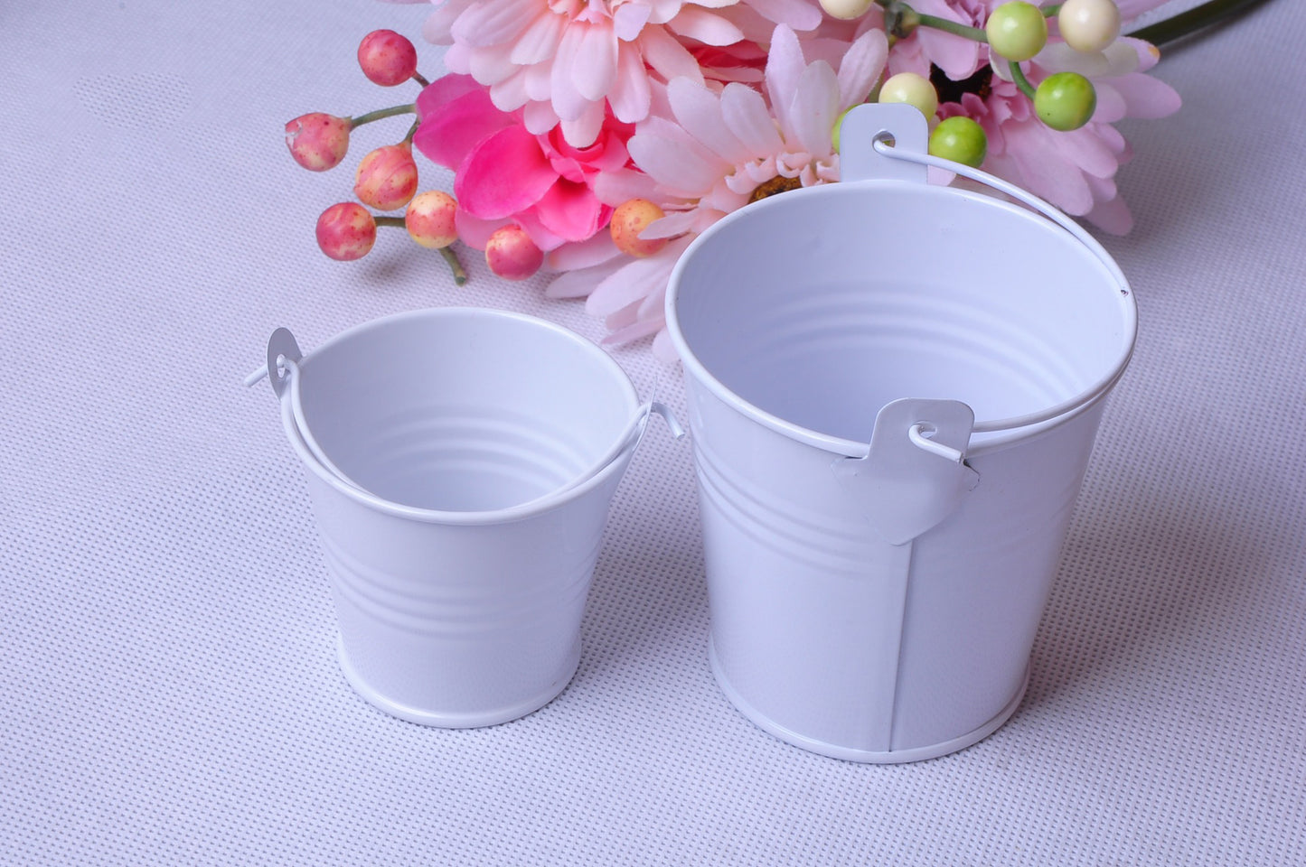 Decor Creative Candy-Colored Small iTin Pot Tinplate Craft Flower Pot For Children Holding Small Tin Bucket