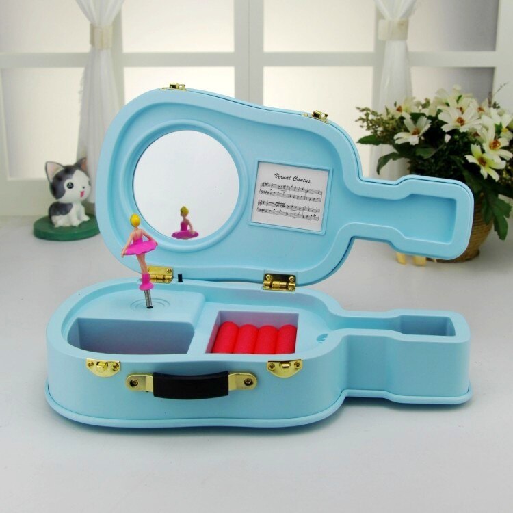 Kid Free shipping Violin music box girl dancing ballet music box gift birthday children guitar music box - toy