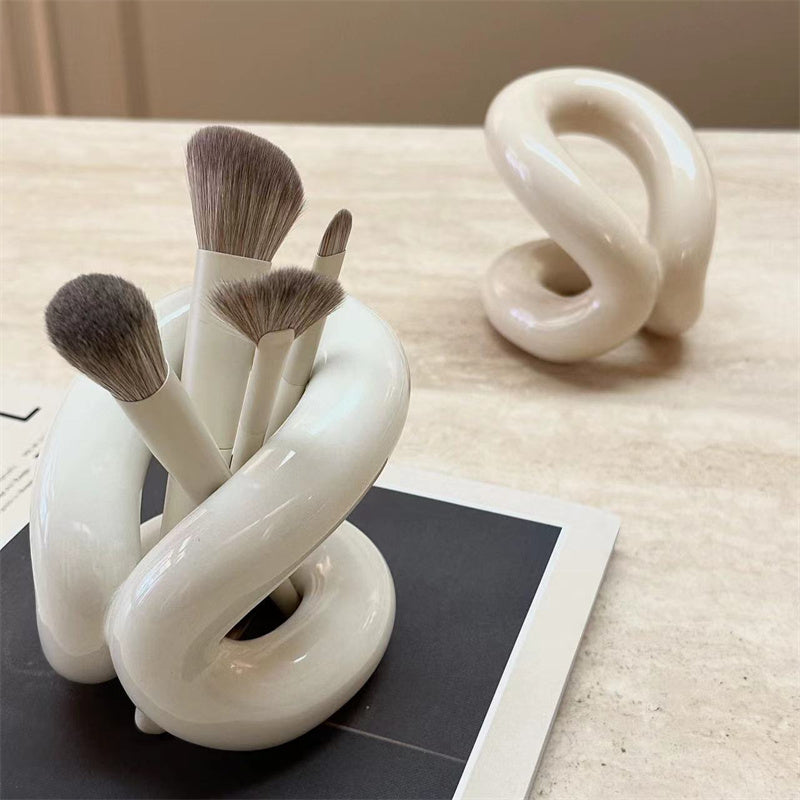 Knot Series Ceramic Toothbrush Rack - storage