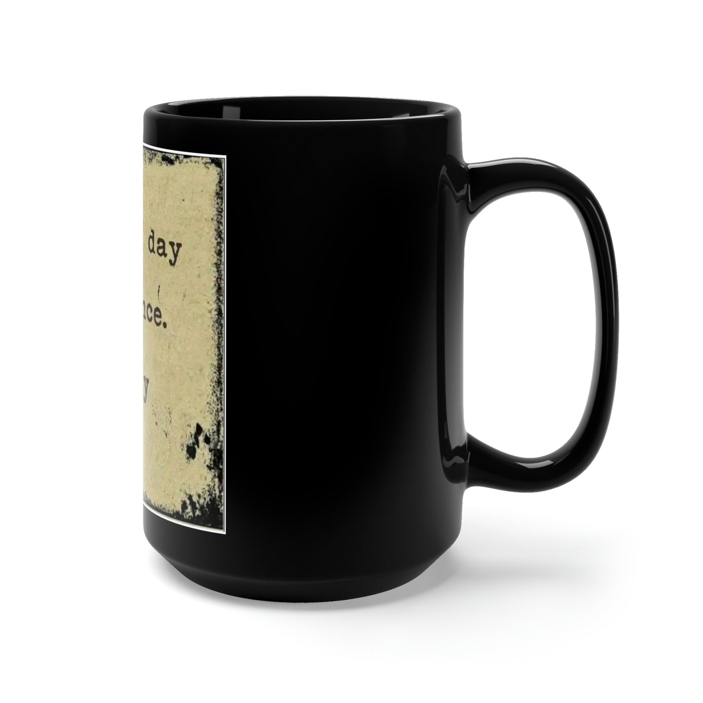 Black Mug 15oz - Coffee