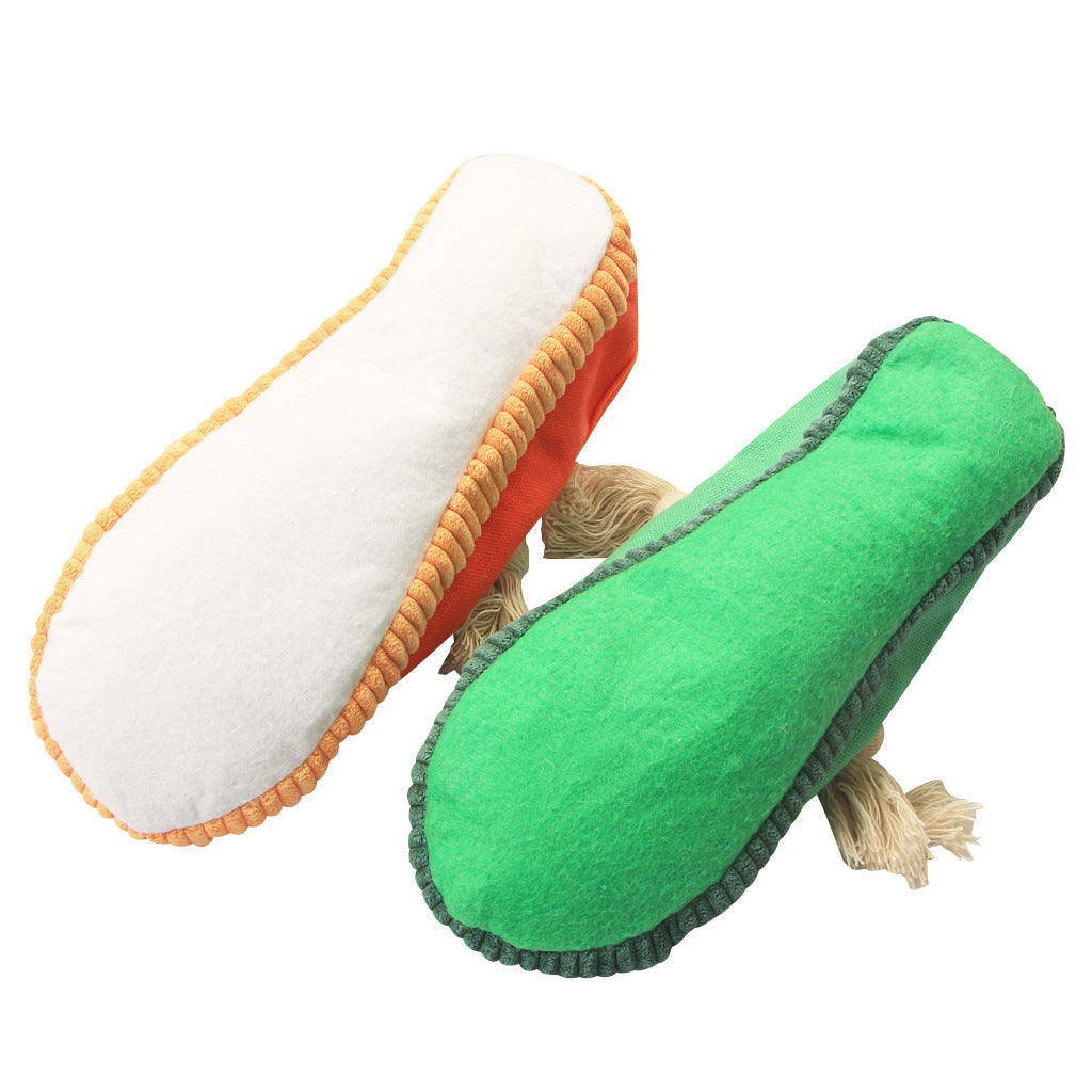XXX Simulation Canvas Shoes Pet Sounding Toy Dog Molar Teeth Cleaning Supplies To Relieve Boredom