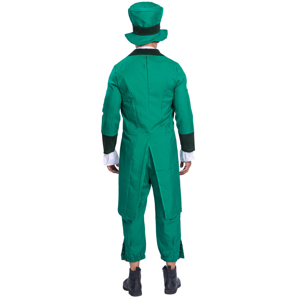 March 17th Irish St Patrick's Day Traditional Green Three Piece Dress Parade Dress Up Party Wear