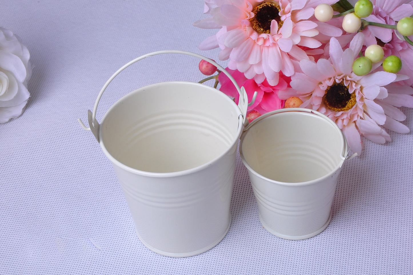 Decor Creative Candy-Colored Small iTin Pot Tinplate Craft Flower Pot For Children Holding Small Tin Bucket