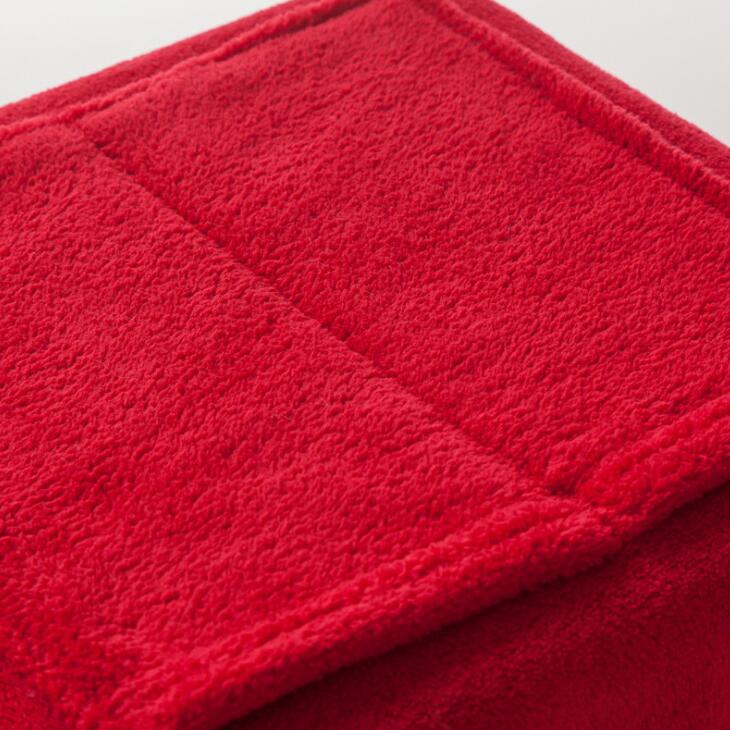 Winter Hooded Pocket Blankets Warm Soft coral TV blanket - HomTe