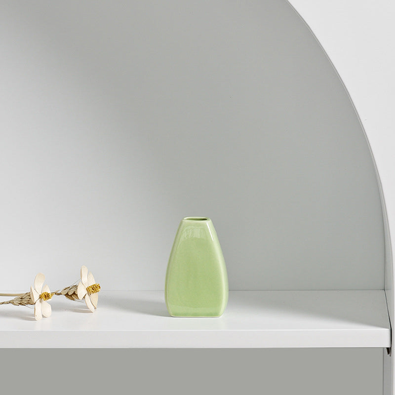 HomDe Ceramic Aromatherapy Bottle Ins Creative Home Mini Ceramic Vase Ornament Decoration Hydroponic Flower Device
