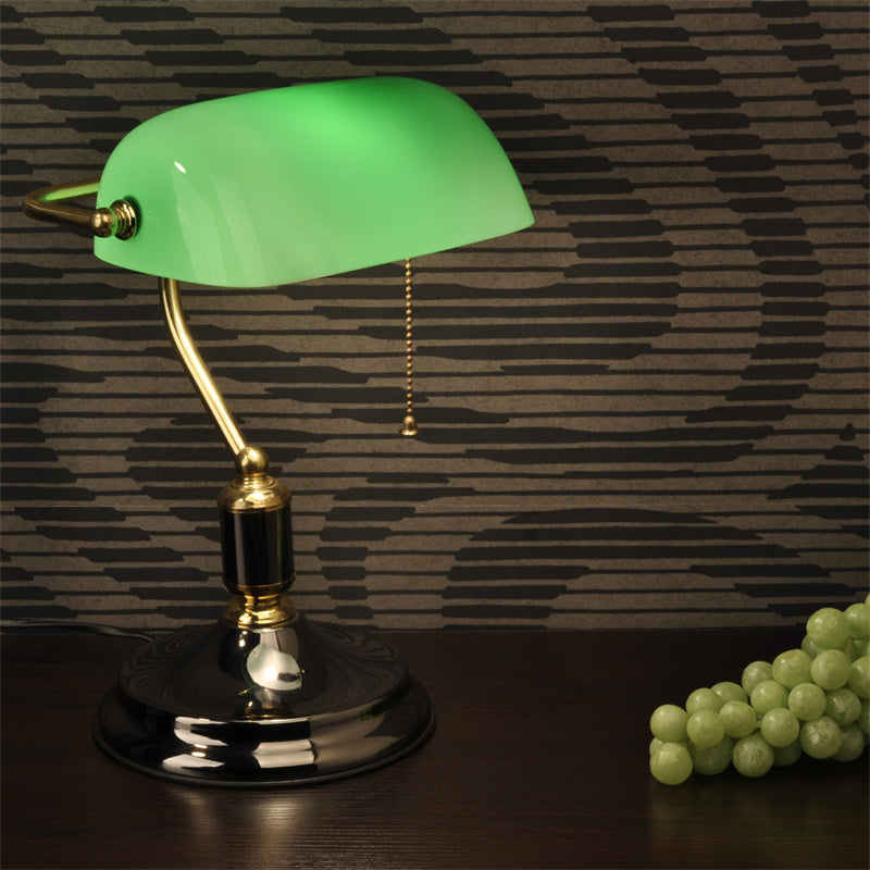 Retro Bank Desk Lamp Shade Antique Glass Shade - light