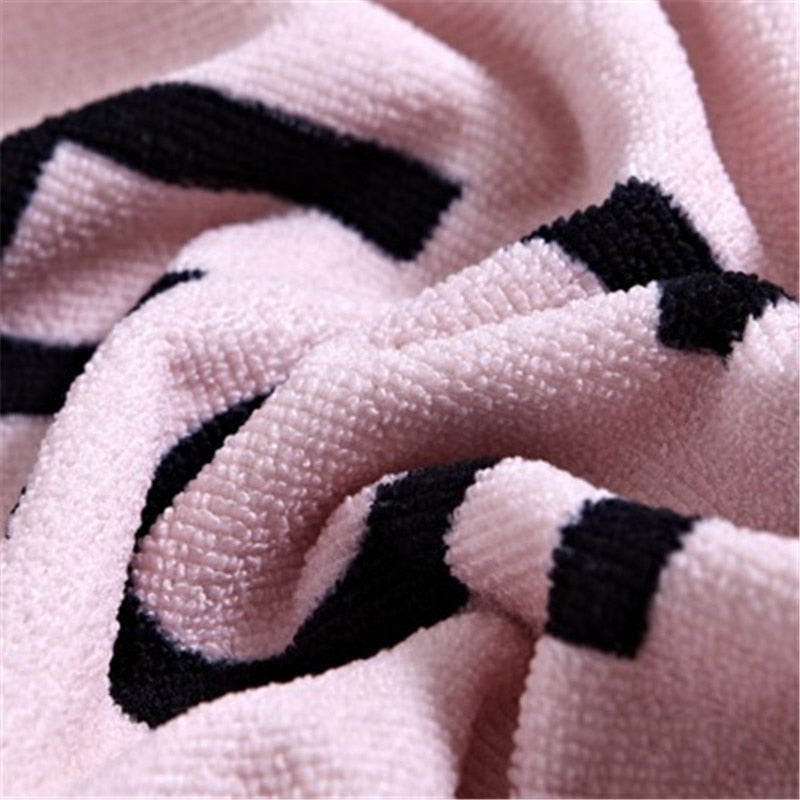 Textile Fiber Polyester Rectangular Beach Towel Foreign Trade Letter Heat Transfer Printing Beach Towel 70*150cm