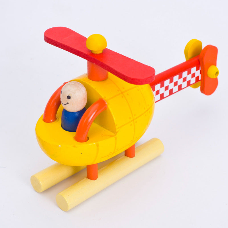 Kid Children's Educational Toys Wooden Disassembly Aircraft Rocket Helicopter Model Magnetic Disassembly Toys