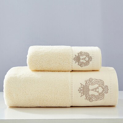 HomTe Austin bath towel set 100% cotton Comfortable Water absorption Premium Cotton Bathroom Towels for Adults - Textile