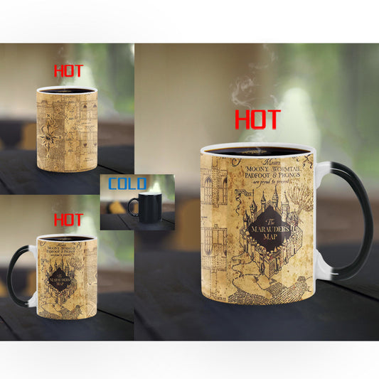 Harry Changing Color Cup Mug Magic Heat Sensitive Coffee Mugs Tea Ceramics Cups Suprised Birthday Gift