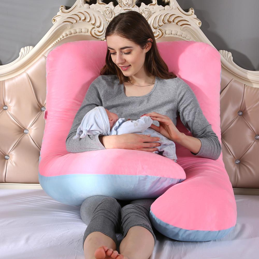 Textile 130x70cm Pregnant Pillow for Pregnant Women Cushion for Pregnant Cushions of Pregnancy Maternity Support Breastfeeding for Sleep