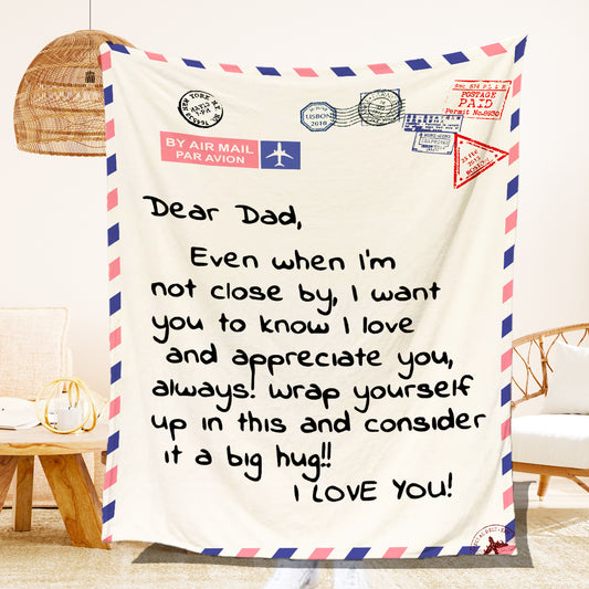 Textile Mother's Day Hot Sale Envelope Blanket Home Letter Letter Warm Flannel Message Letter Cover Blanket