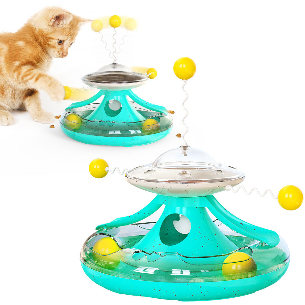 XXX New Kitten Tumbler Track Cat Turntable Leaking Toy Toy Cat Baseball Pet Supplies