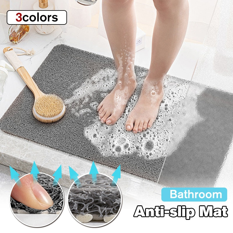 Mircrofiber Non-slip Bath Mats With Anti Moldy Sucker Bathroom Carpets Rugs Soft Toilet Floor Rugs Waterproof Shower Bath Mat - storage