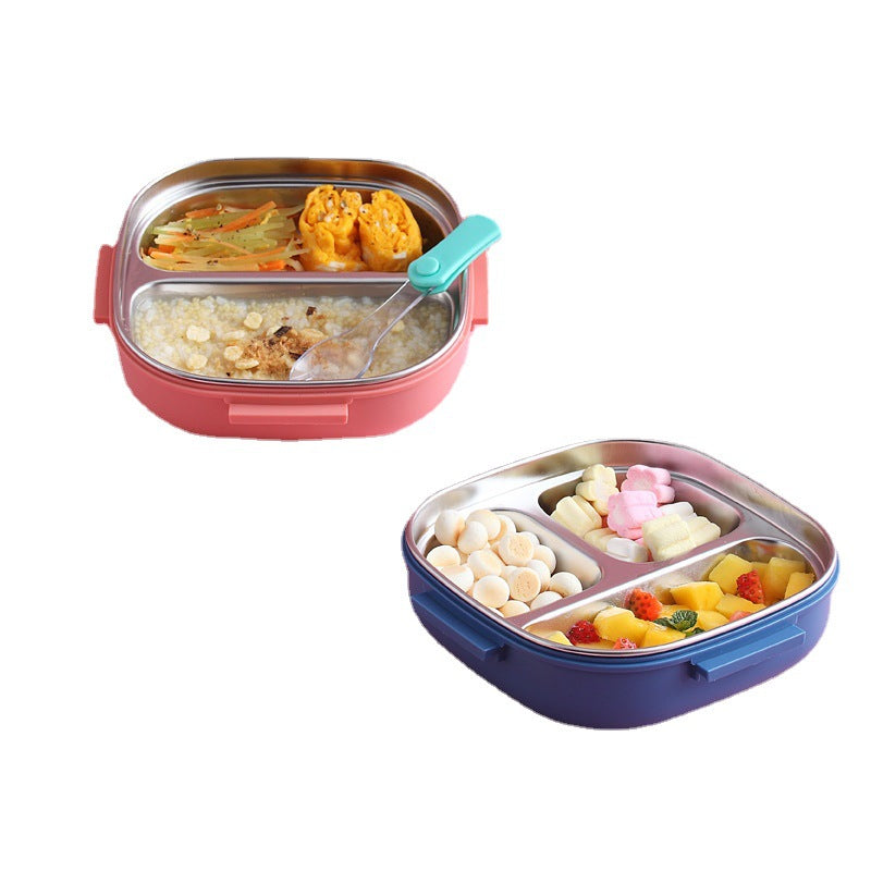 Stainless Steel Lunch Box Dinner Plate Robot Shaped Lunch Box - kitchen