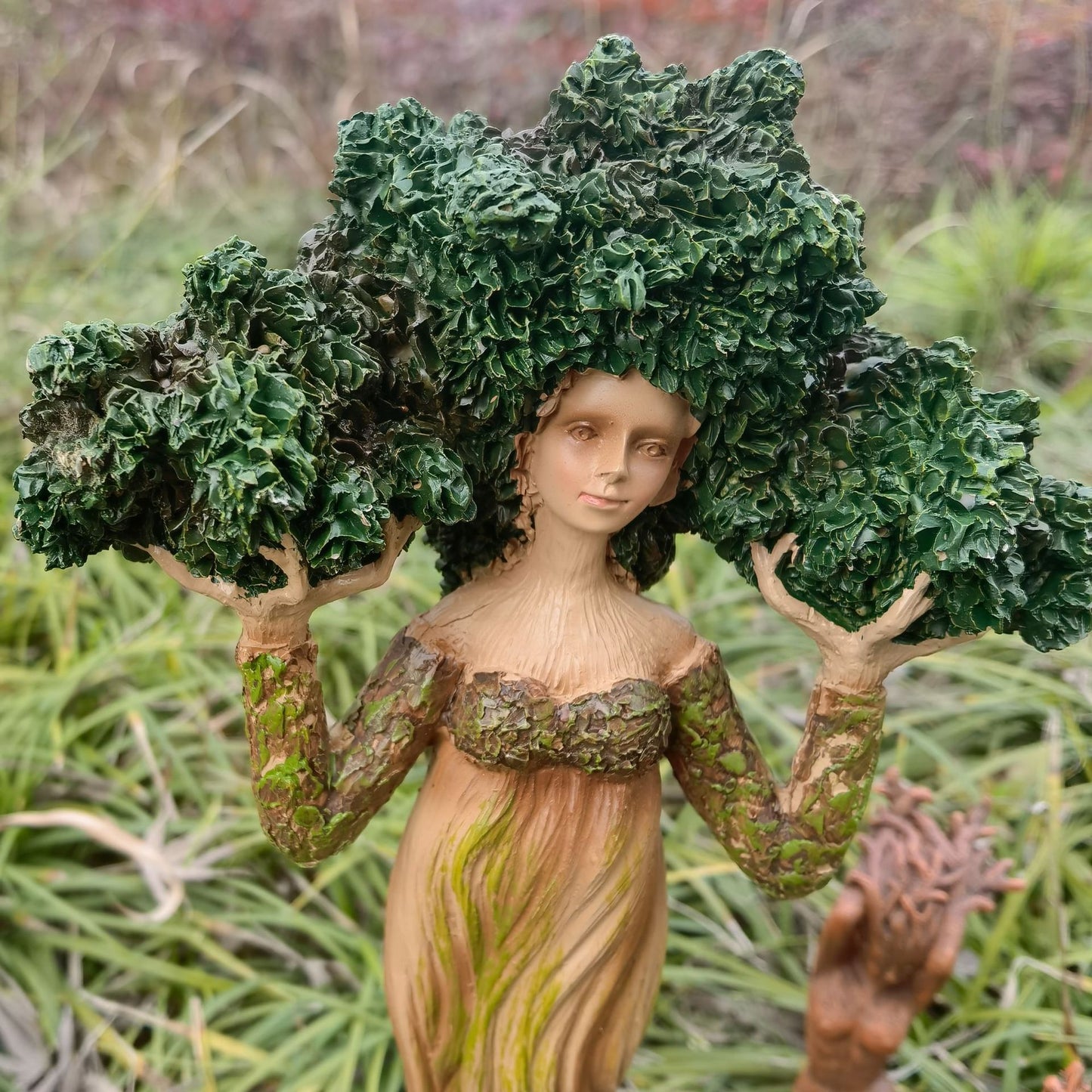 Spring And Summer Earth Mother Tree God Statue Resin Handicraft Ornaments Home Garden Garden Study Forest Ornaments