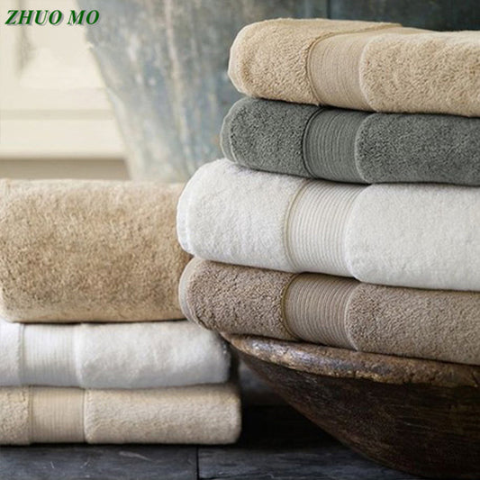 Textile Egyptian Cotton beach towel Terry Bath Towels bathroom 70*140cm 650g Thick Luxury Solid for SPA Bathroom Bath Towels for Adults
