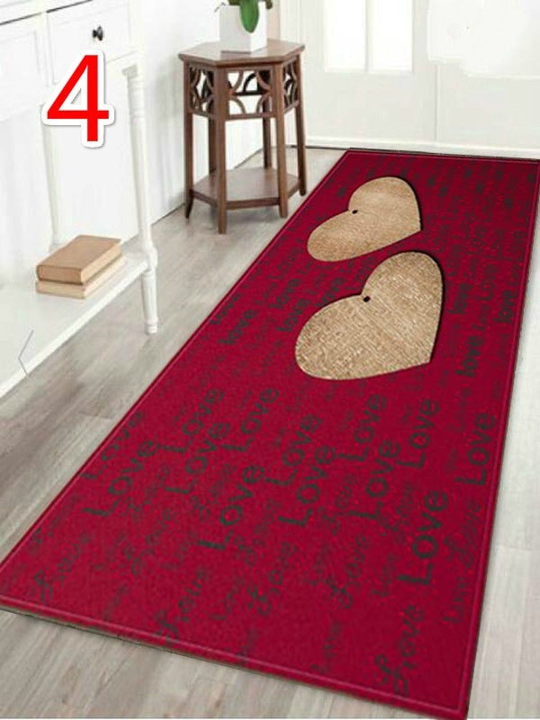 HomDe WUJIE Fashion "Home" Printed Wood Pattern Floor Rug for Living Room Washable Bedroom Mat Home Decor Kitchen Carpet Welcome Mat