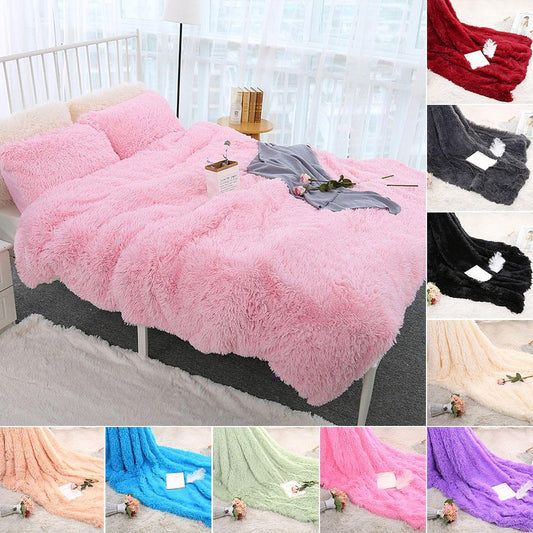 Textile 80x120cm 1pc Soft  Warm Fluffy Shaggy Bed Sofa Bedspread Children SafetyBedding Sheet Throw Home Decoration Comfortable Blanket