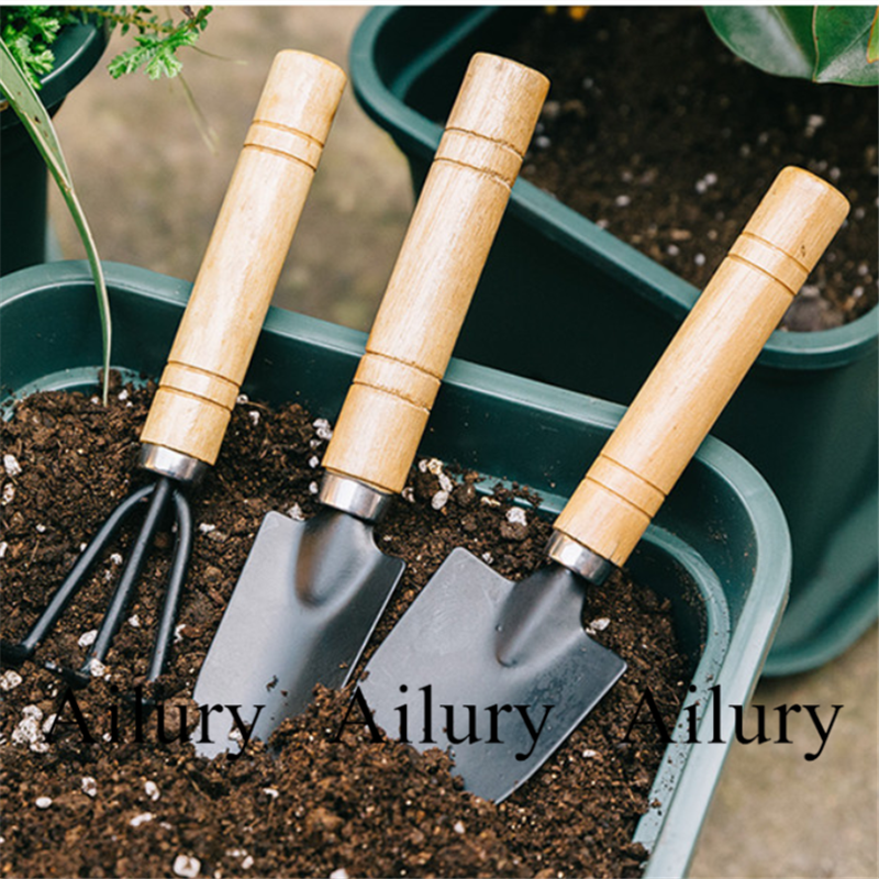 3pcs set small gardening shovel garden tools,succulents flower pot,bonsai essentials,hanging decoration,reen plant potted